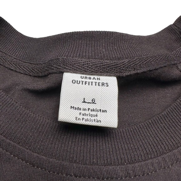 Urban Outfitters | Men | Dark Brown Drop Shoulder Ribbed LS Tee | Size Large - Picture 7 of 12